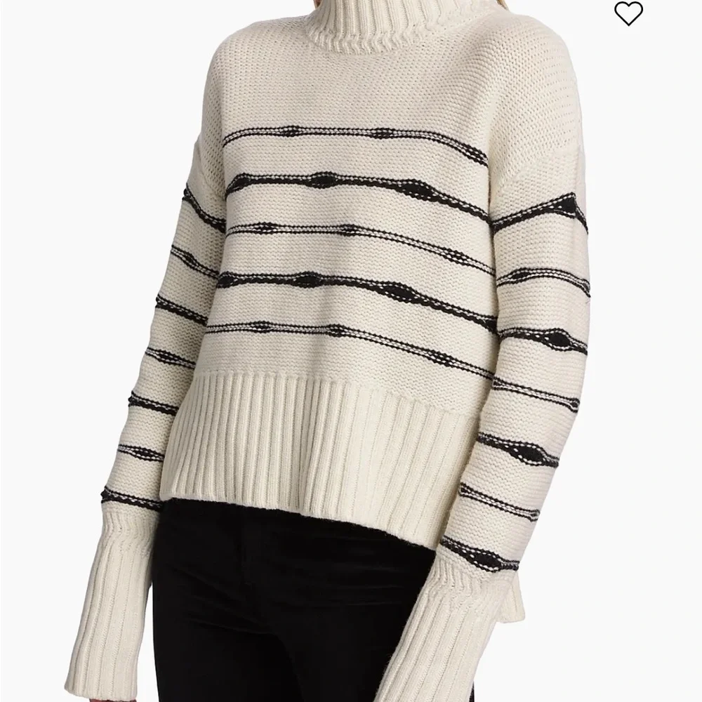 Veronica Beard Viori Wool-Blend Striped Sweater - Picture 7 of 10